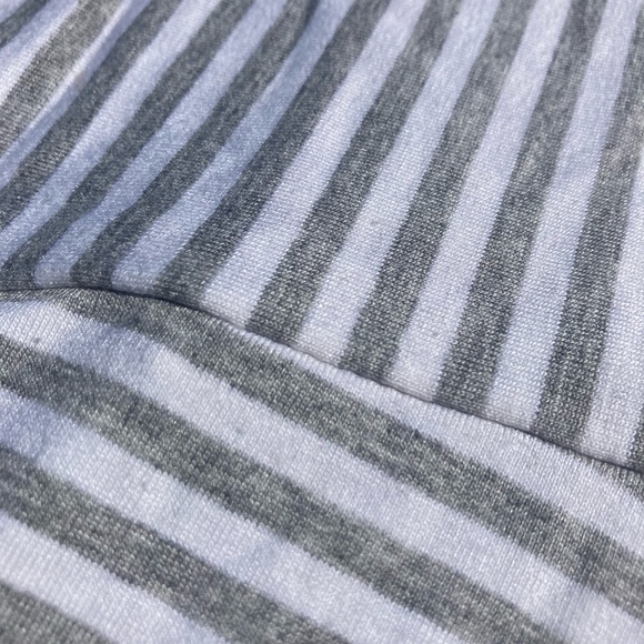 GAP sleeveless maxi summer dress gray/white stripe - Picture 2 of 2